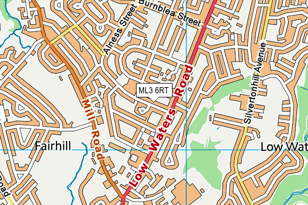 ML3 6RT map - OS VectorMap District (Ordnance Survey)