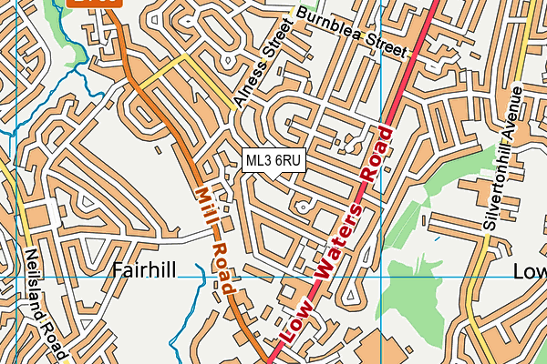 ML3 6RU map - OS VectorMap District (Ordnance Survey)