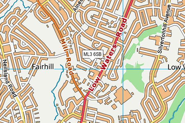 ML3 6SB map - OS VectorMap District (Ordnance Survey)