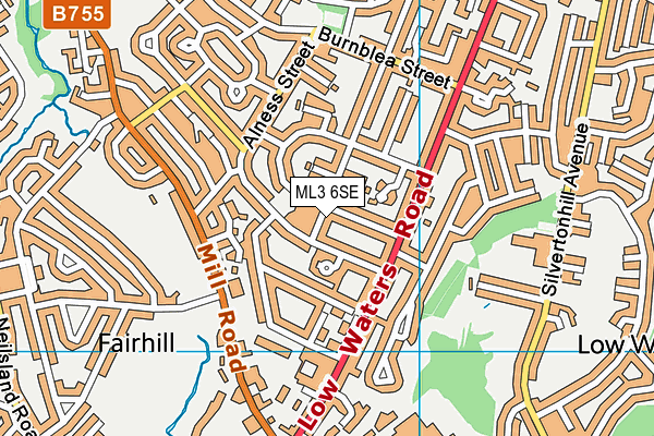 ML3 6SE map - OS VectorMap District (Ordnance Survey)