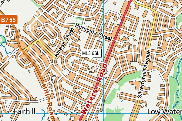 ML3 6SL map - OS VectorMap District (Ordnance Survey)