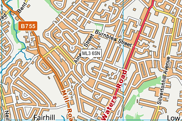 ML3 6SN map - OS VectorMap District (Ordnance Survey)