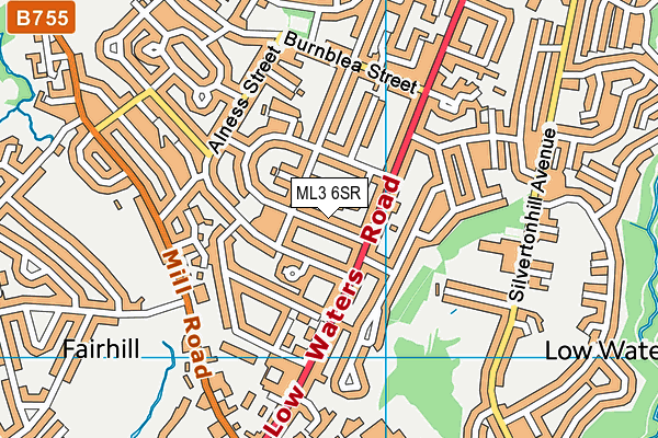 ML3 6SR map - OS VectorMap District (Ordnance Survey)