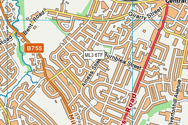 ML3 6TF map - OS VectorMap District (Ordnance Survey)