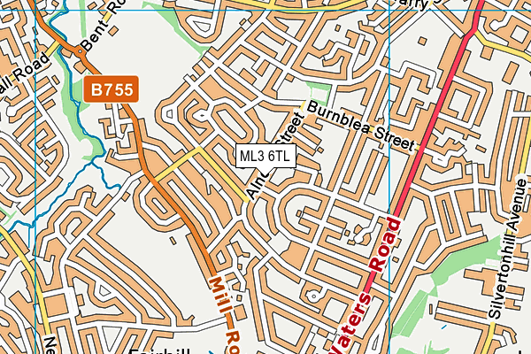 ML3 6TL map - OS VectorMap District (Ordnance Survey)