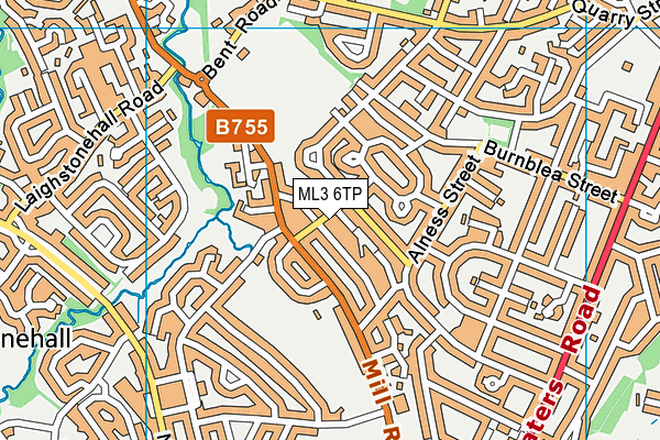 ML3 6TP map - OS VectorMap District (Ordnance Survey)