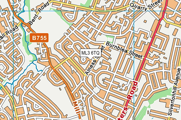 ML3 6TQ map - OS VectorMap District (Ordnance Survey)