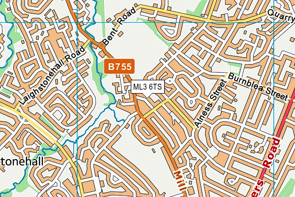 ML3 6TS map - OS VectorMap District (Ordnance Survey)