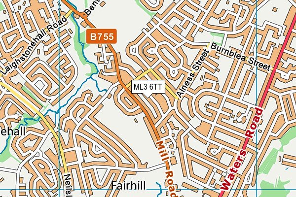 ML3 6TT map - OS VectorMap District (Ordnance Survey)