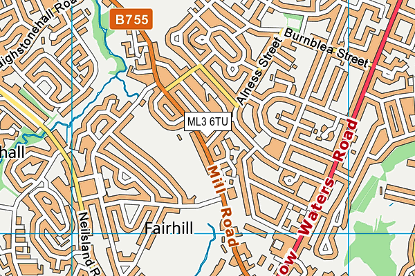 ML3 6TU map - OS VectorMap District (Ordnance Survey)