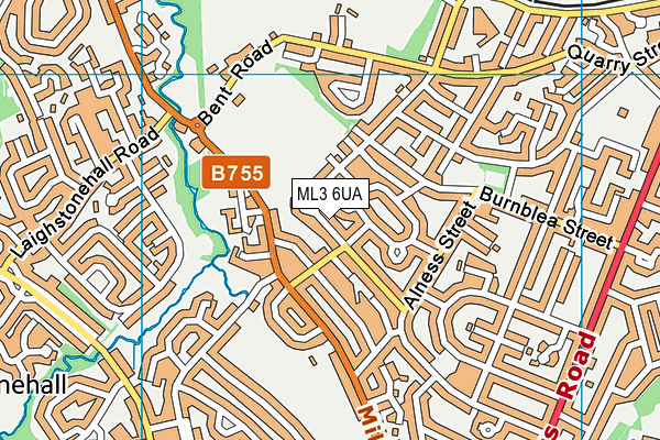 ML3 6UA map - OS VectorMap District (Ordnance Survey)