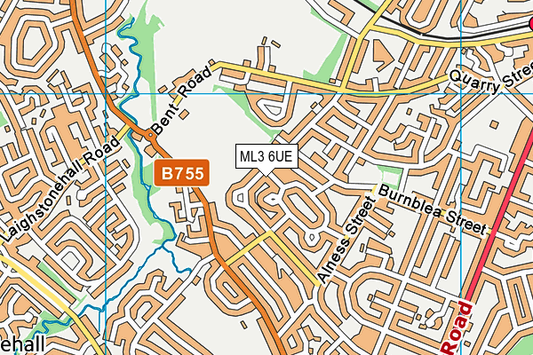 ML3 6UE map - OS VectorMap District (Ordnance Survey)