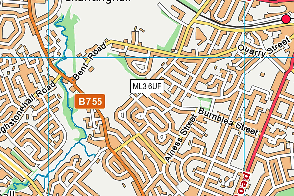 ML3 6UF map - OS VectorMap District (Ordnance Survey)