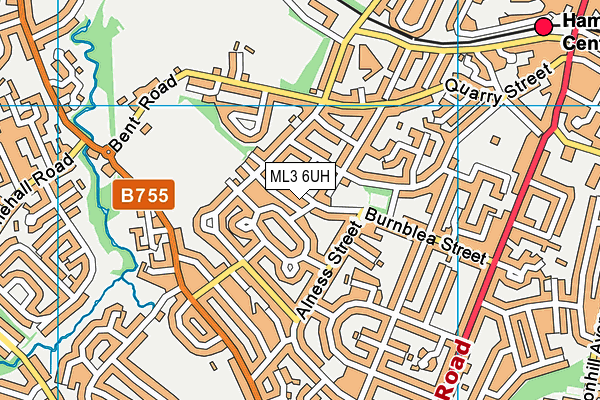 ML3 6UH map - OS VectorMap District (Ordnance Survey)