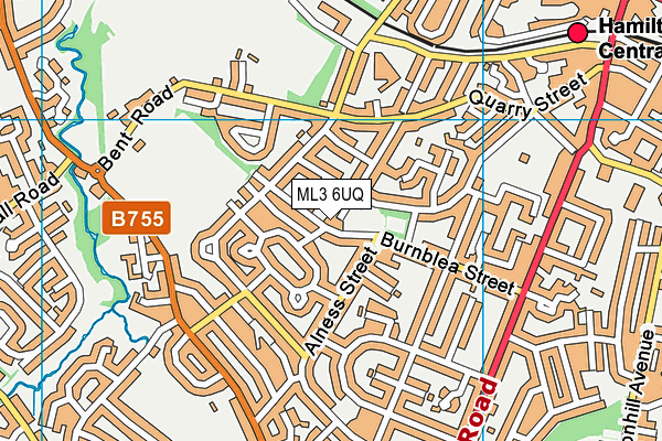 ML3 6UQ map - OS VectorMap District (Ordnance Survey)