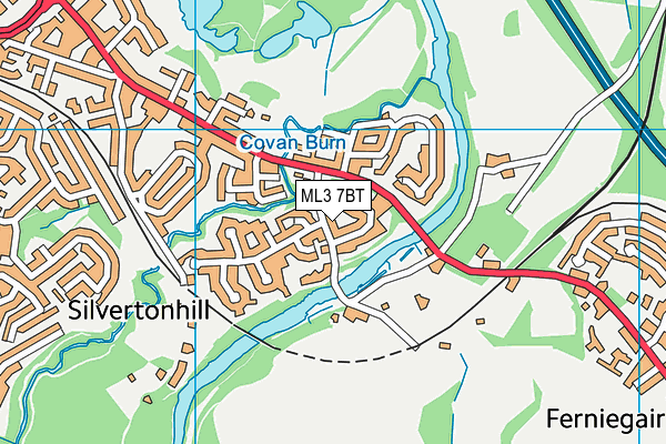 ML3 7BT map - OS VectorMap District (Ordnance Survey)