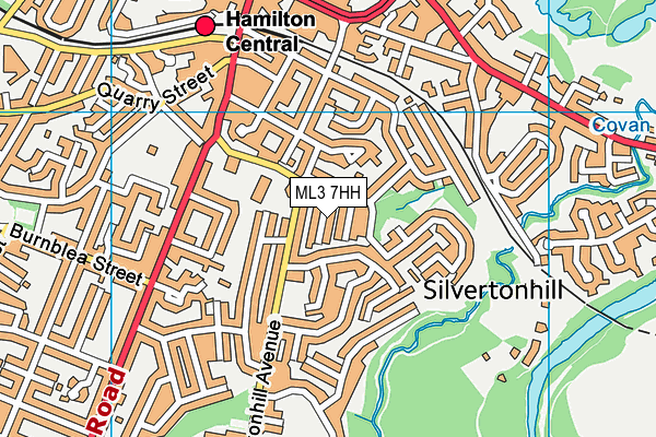 ML3 7HH map - OS VectorMap District (Ordnance Survey)