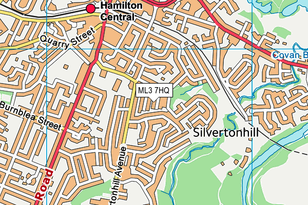 ML3 7HQ map - OS VectorMap District (Ordnance Survey)