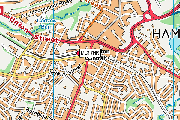 ML3 7HR map - OS VectorMap District (Ordnance Survey)