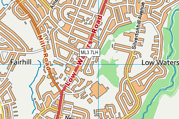 ML3 7LH map - OS VectorMap District (Ordnance Survey)