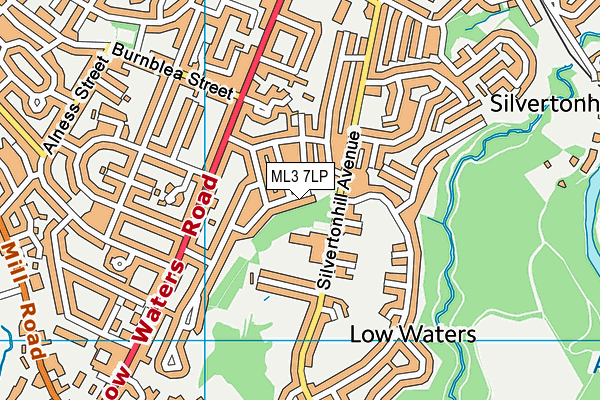 ML3 7LP map - OS VectorMap District (Ordnance Survey)