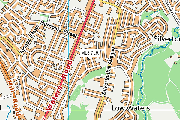 ML3 7LR map - OS VectorMap District (Ordnance Survey)