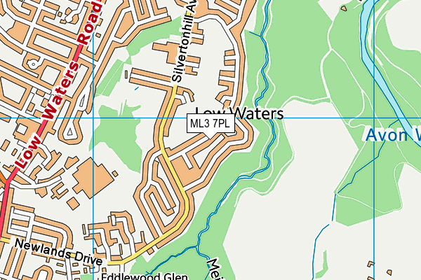 ML3 7PL map - OS VectorMap District (Ordnance Survey)