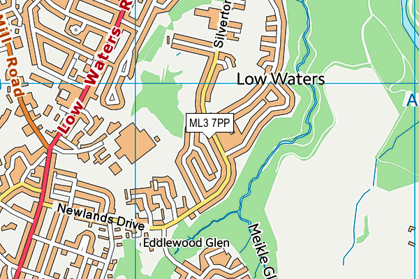 ML3 7PP map - OS VectorMap District (Ordnance Survey)