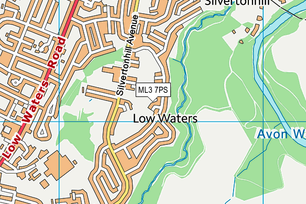 ML3 7PS map - OS VectorMap District (Ordnance Survey)
