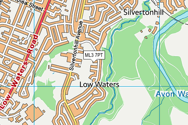 ML3 7PT map - OS VectorMap District (Ordnance Survey)