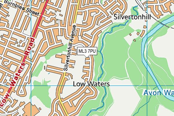 ML3 7PU map - OS VectorMap District (Ordnance Survey)
