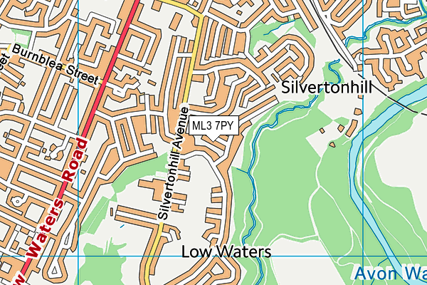 ML3 7PY map - OS VectorMap District (Ordnance Survey)