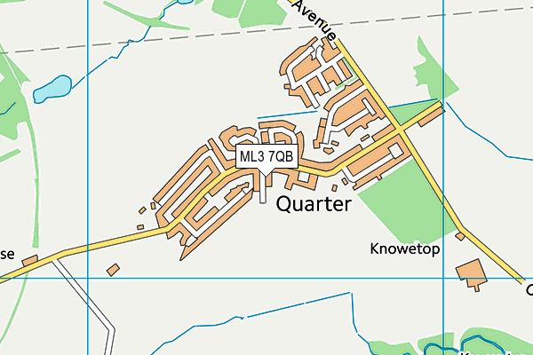 ML3 7QB map - OS VectorMap District (Ordnance Survey)