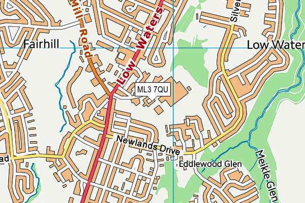 ML3 7QU map - OS VectorMap District (Ordnance Survey)