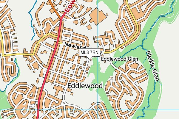 ML3 7RN map - OS VectorMap District (Ordnance Survey)