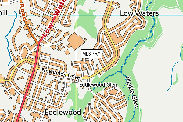 ML3 7RY map - OS VectorMap District (Ordnance Survey)