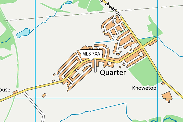 ML3 7XA map - OS VectorMap District (Ordnance Survey)