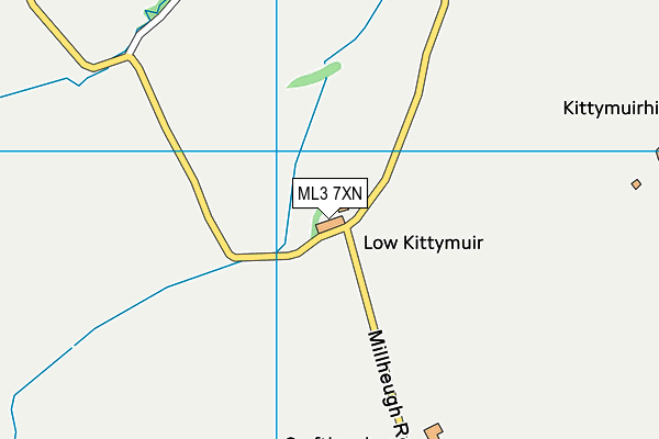ML3 7XN map - OS VectorMap District (Ordnance Survey)