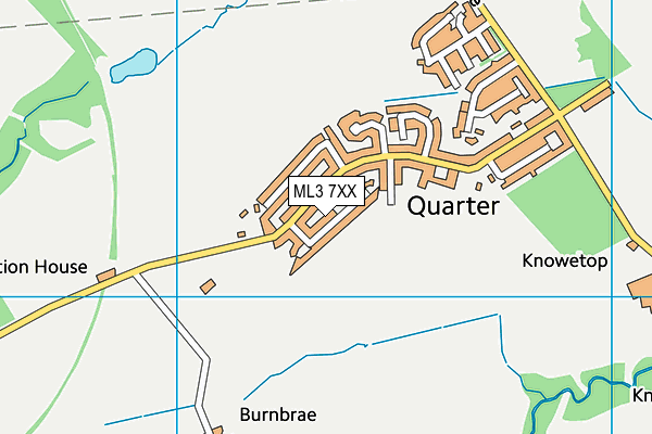 ML3 7XX map - OS VectorMap District (Ordnance Survey)