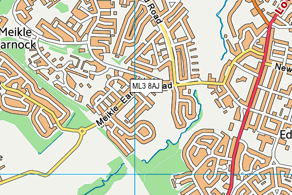 ML3 8AJ map - OS VectorMap District (Ordnance Survey)