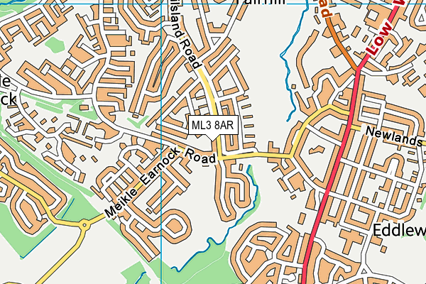 ML3 8AR map - OS VectorMap District (Ordnance Survey)