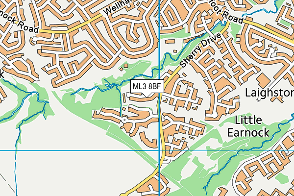 ML3 8BF map - OS VectorMap District (Ordnance Survey)