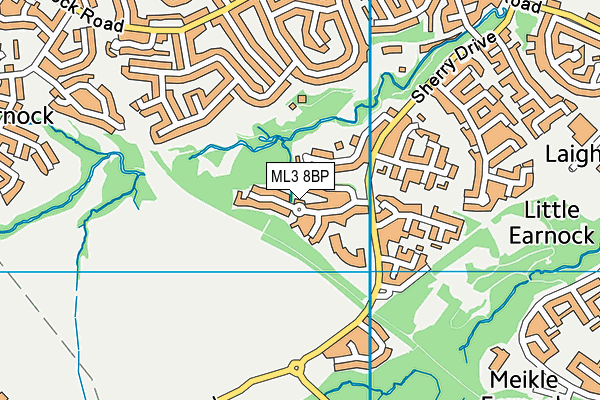 ML3 8BP map - OS VectorMap District (Ordnance Survey)