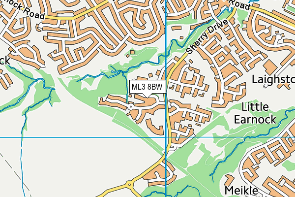 ML3 8BW map - OS VectorMap District (Ordnance Survey)