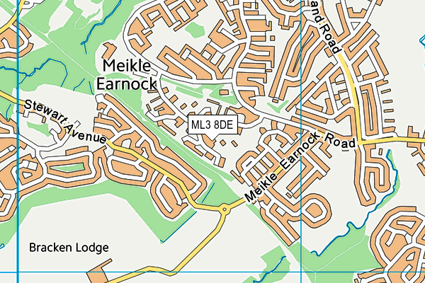 ML3 8DE map - OS VectorMap District (Ordnance Survey)