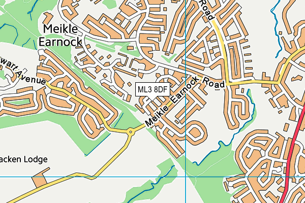 ML3 8DF map - OS VectorMap District (Ordnance Survey)
