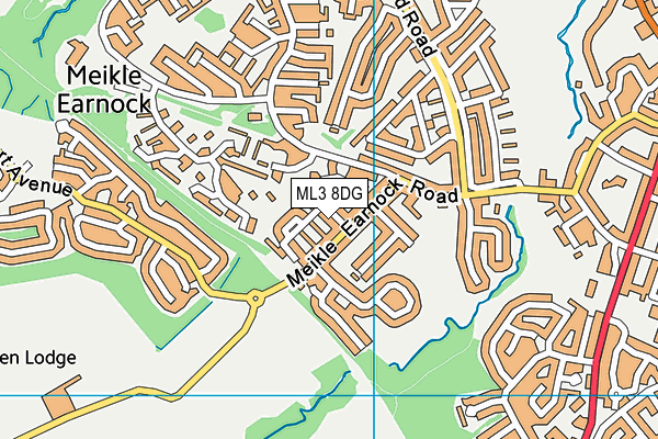 ML3 8DG map - OS VectorMap District (Ordnance Survey)