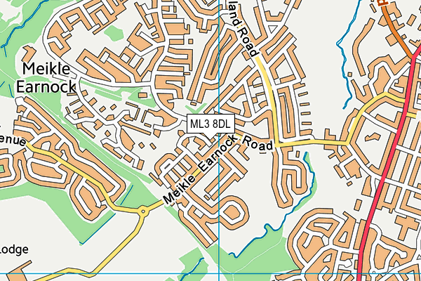 ML3 8DL map - OS VectorMap District (Ordnance Survey)