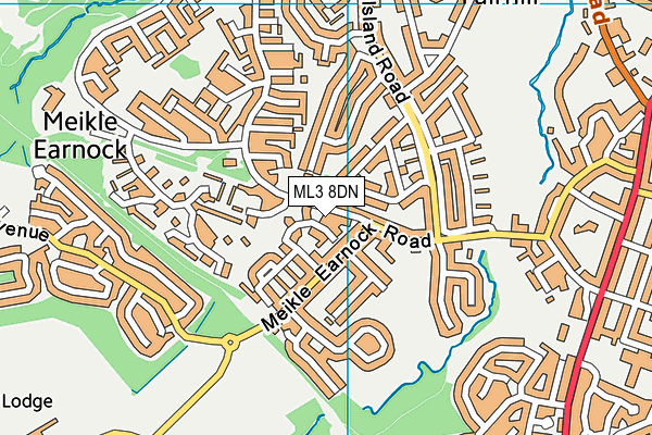 ML3 8DN map - OS VectorMap District (Ordnance Survey)