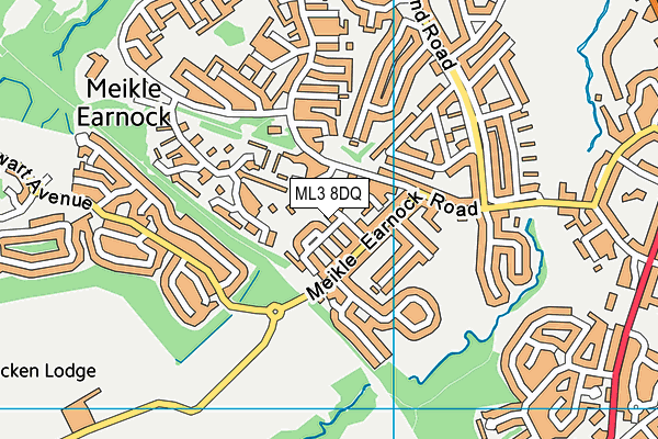 ML3 8DQ map - OS VectorMap District (Ordnance Survey)